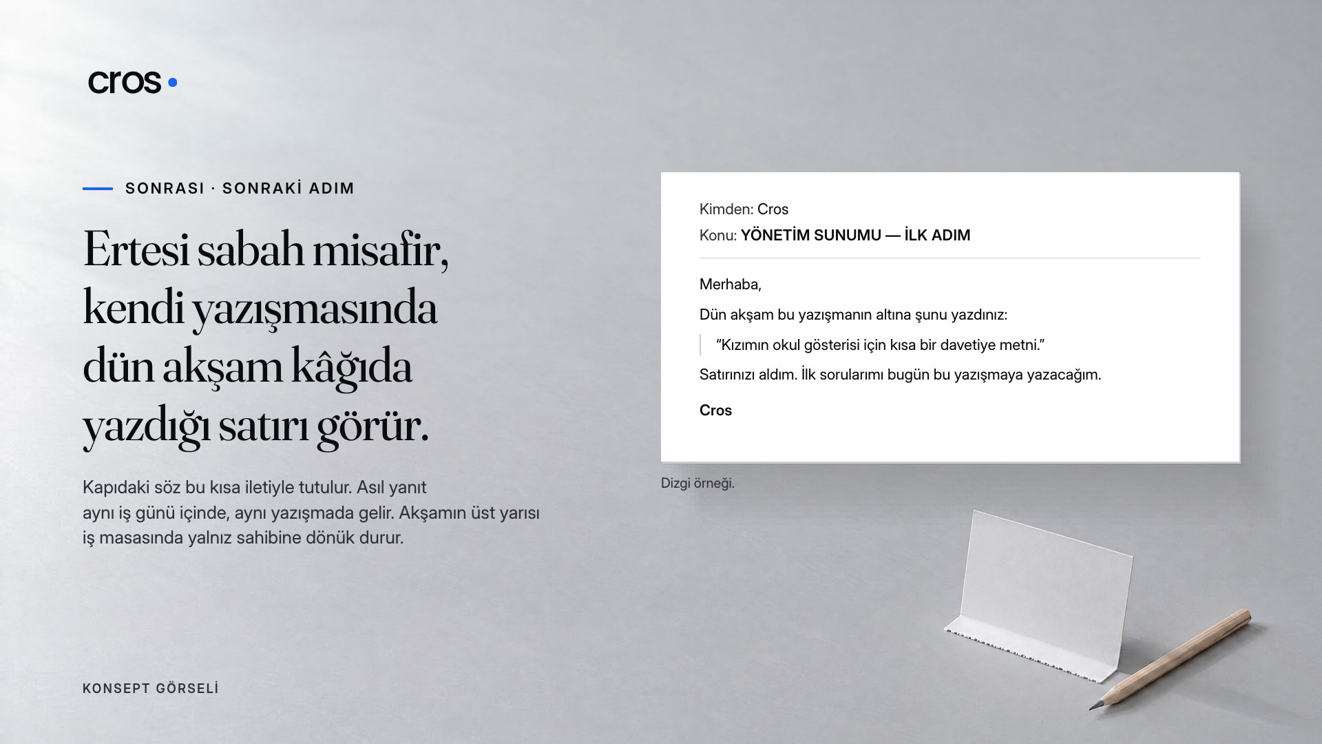 Cros 50. müşteri daveti sunumu, sayfa 13